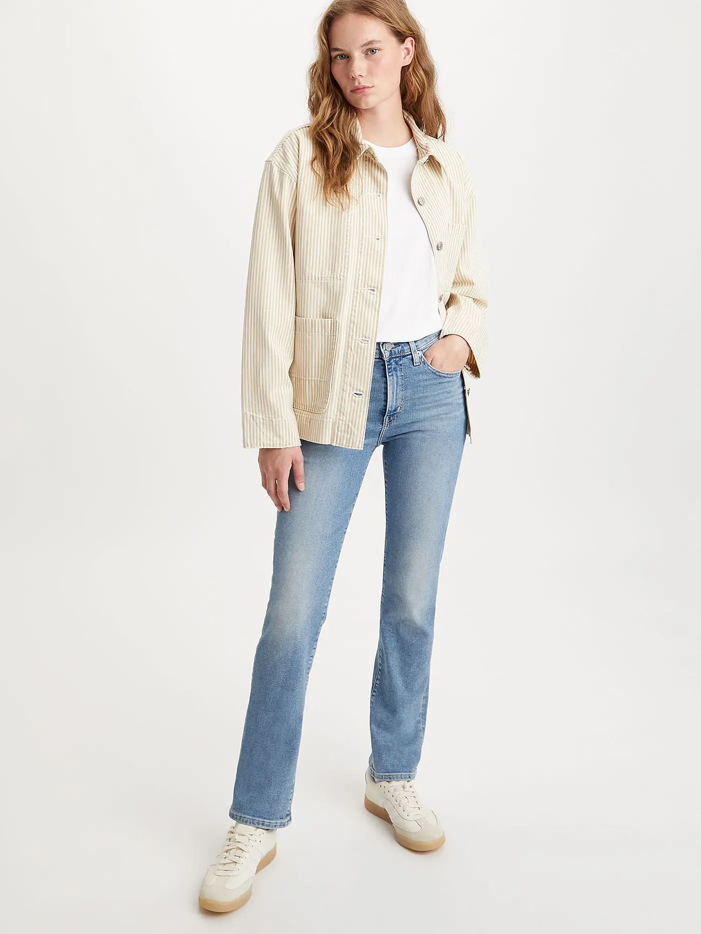 LEVI'S® | Highwaist Jeans Straight Fit 724 | hellblau
